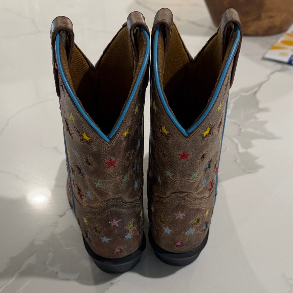 Dan Post Kids Brown Star Boots - Picture 3 of 5